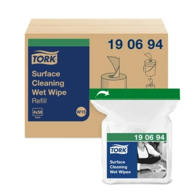 Abbildung von 4x Tork Oberflächenreinigungs 58 Blatt Refill W15 Oberflächenreiniger