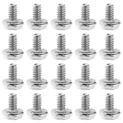 Abbildung von Create idea 100 Stück Gezahnte Sechskantschrauben 6/32 Schrauben Motherboard Befestigungsschrauben Festplatten PC Gehäuseschrauben Computer Zubehör Silber