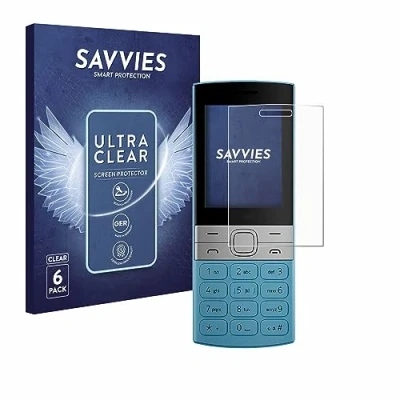 Abbildung von Savvies 6 Stück Schutzfolie für Nokia 150 (2023) Displayschutz Folie Ultra Transparent