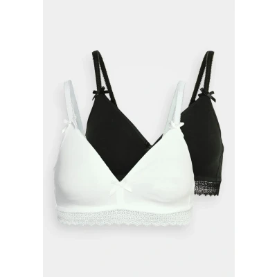 Abbildung von Lascana Bralette 2 PACK Triangel BH, Damen, Größe: 85C, White/black