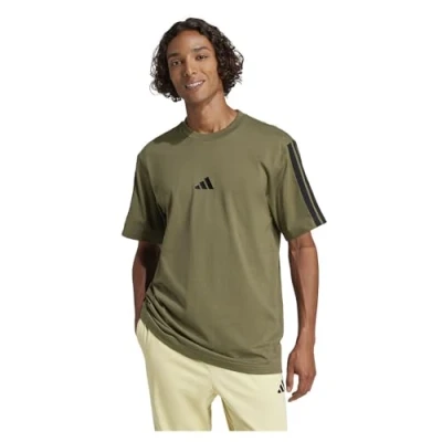 Abbildung von adidas Sportswear Tshirt print Olive strata black, Herren, Größe: Large, black