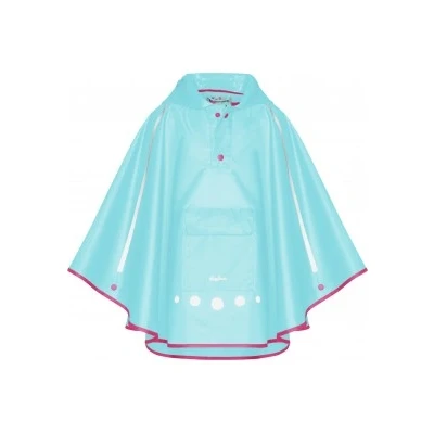 Abbildung von Playshoes Unisex Kinder Regen Poncho Faltbar Regenjacke Regenmantel Regenbekleidung, türkis, L