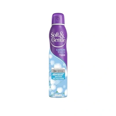 Abbildung von Grehge otton Touch Anti Perspirant Deodorant Spray, 250 ml, 48h Sweat &amp; Odour Protection Aerosol, Alcohol Free Gentle on Skin, Floral Scent, Long Lasting Fragrance, No White Marks