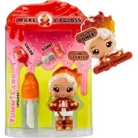 Abbildung von Yummiland Lip Gloss Doll Amber Cinnamon Inklusive DIY Lipgloss Set, Geeignet für Kinder ab 4 Jahren