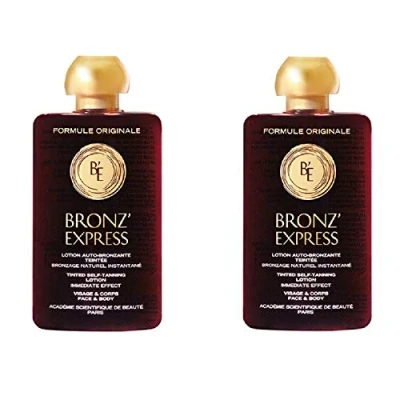 Abbildung von 2x Bronz Express Lotion getönte Selbstbräunungs für Gesicht &amp; Körper