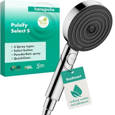 Abbildung von hansgrohe Handbrause &quot;Pulsify Select S&quot;, 10,5cm, 3 Strahlarten Activation wassersparend