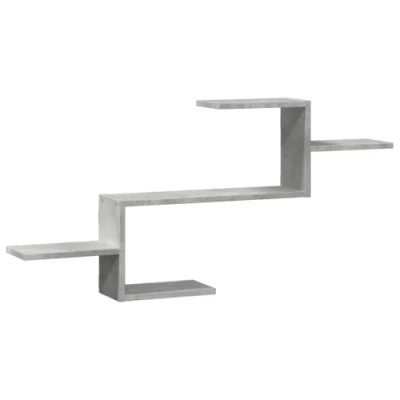 Abbildung von vidaXL Regal Wandregal Betongrau 104x15x49 cm Holzwerkstoff, 1 tlg.