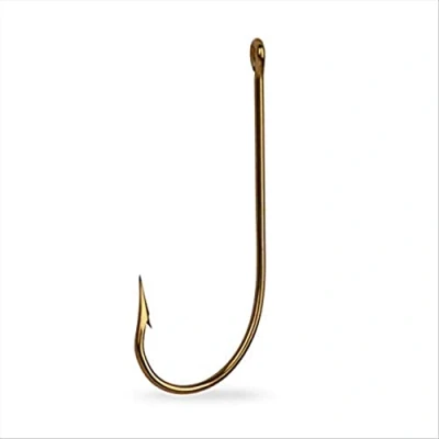 Abbildung von Mustad 3366 Classic Sproat Großer Ring Salzwasser/Süßwasser Angelhaken (100er Pack), Bronze, Größe 4