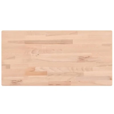 Abbildung von vidaXL Tischplatte, Holzplatte Holztischplatte Rechteckig, Ersatzplatte Platte für Beistelltisch Bartisch, Massivholztischplatte Schreibtischplatte, 100x50x1,5 cm Massivholz Buche