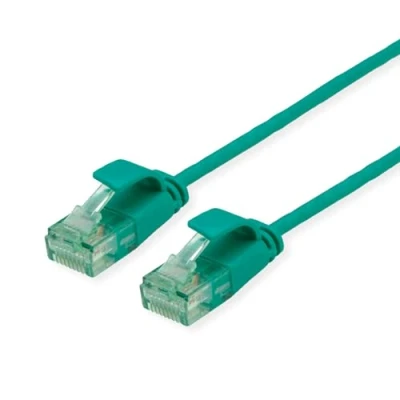 Abbildung von ROLINE RM UTP DataCenter Patchkabel Kat.6A (Class EA), Slim, grün, 0,5 m