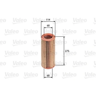 Abbildung von VALEO 585634 Luftfilter 275 114 Filtereinsatz FIAT: Punto II Schrägheck, Idea, LANCIA: Musa