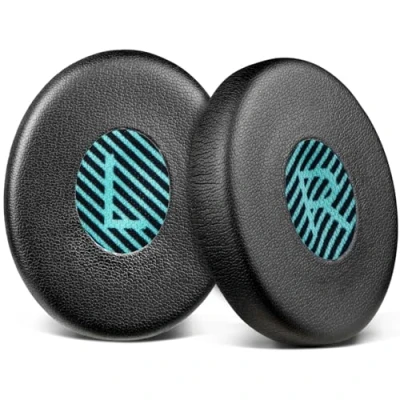 Abbildung von SOULWIT® Professional Ersatz Ohrpolster für Bose On Ear 2 (OE2 &amp; OE2i)/ SoundTrue (OE)/ SoundLink (OE) Kopfhöre (Schwarz)