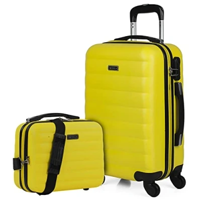 Abbildung von ITACA Gepäck Sets, Reisekoffer, Reisekoffer Set, Kofferset, Hartschalenkoffer, Trolley Luggage Große Auswahl an Koffer &amp; Trolleys für Jede Reise! 71250B, Gelb