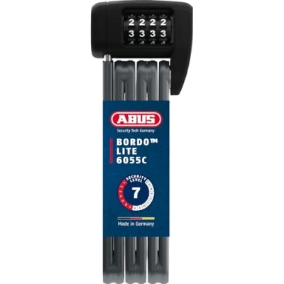 Abbildung von ABUS Faltschloss &quot;Bordo Lite 6055C&quot;, (Set, 2 tlg., mit Halterung)