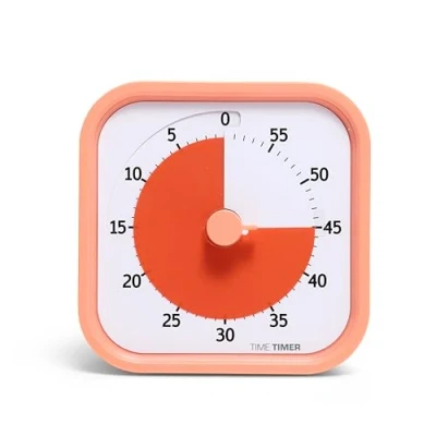 Abbildung von Time Timer Home MOD 60 Minuten Visueller Edition für Kinder Homeschooling, Schultisch, Bürotisch und Meetings mit lautlosem Betrieb, TTM9 HDO W
