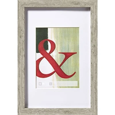 Abbildung von walther design Bilderrahmen grau 30 x 40 cm Echtglas Stockholm Holzrahmen EA040D