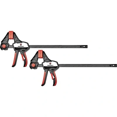 Abbildung von Toolcraft Einhandzwinge 300 x 85 mm 2er Set 1672282 Spann Weite (max.):300 Ausladungs Maße:85