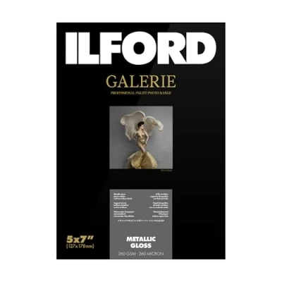 Abbildung von ILFORD GALERIE Metallic Gloss 260 gsm 5x7 Zoll 127 mm x 178 100 Blatt