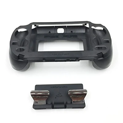 Abbildung von L3 R3 matt Hand Grip Griff Joypad Ständer Hülle Mit L2 R2 Trigger Taste für PSV1000 PSV 1000 PS Vita Spiel Konsole Schwarz