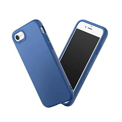 Abbildung von RhinoShield Case kompatibel mit [iPhone SE 3 / 2/8 7] SolidSuit Stoßdämpfende &amp; schlanke Schutzhülle Premium Finish 3.5 Meter Fallschutz Austauschbare Kamera Ringe Klassik Schwarz