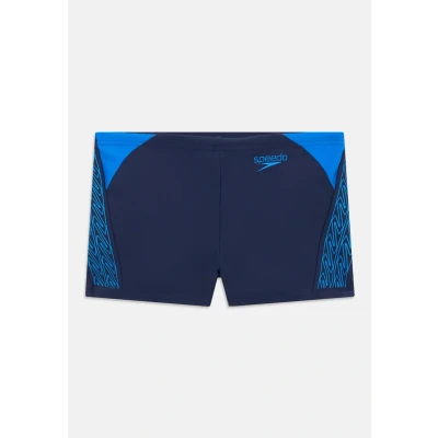 Abbildung von Speedo Jungen Hyperboom Splice Aquashort Badehose Chlorbeständig Schnelltrocknend Stretchmaterial Printdetail Schwimmbekleidung, Lagoon Blue/Celeste, 15 16