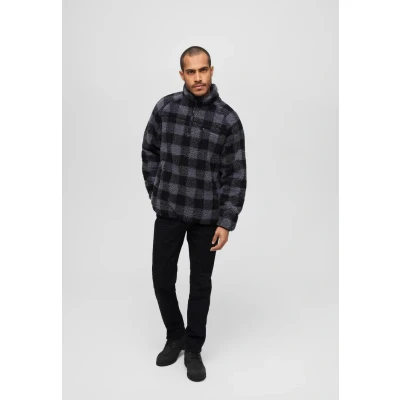 Abbildung von Brandit Fleecepullover, Herren, Größe: 4XL, Black/grey