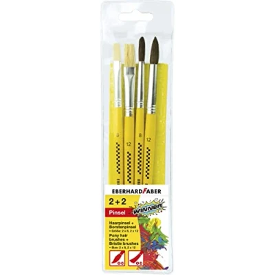 Abbildung von EBERHARD FABER Pinsel Set 4 teilig