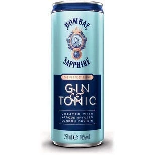 Abbildung von Bombay Sapphire Gin &amp; Tonic ready to Drink Dose (12 x 250 ml)