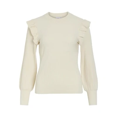 Abbildung von VILA Strickpullover, Damen, Größe: Medium, Birch
