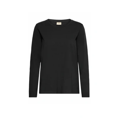 Abbildung von Fransa Zashoulder TEE 5 Langarmshirt, Damen, Größe: Large, Black