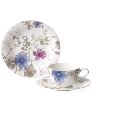 Abbildung von Villeroy &amp; Boch Mariefleur Gris Basic Kaffee Set 18tlg.