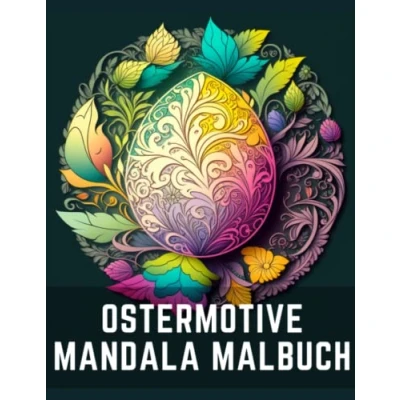 Abbildung von Mandala Ostermotive Malbuch für Erwachsene Schöne Malvorlagen Ostern mit Muster zum Entspannen
