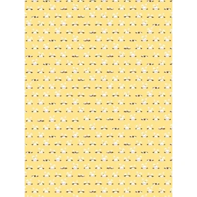 Abbildung von Décopatch Papier No. 781 Packung mit 20 Blätter (395 x 298 mm, ideal für Ihre Papmachés) gelb, kanninchen