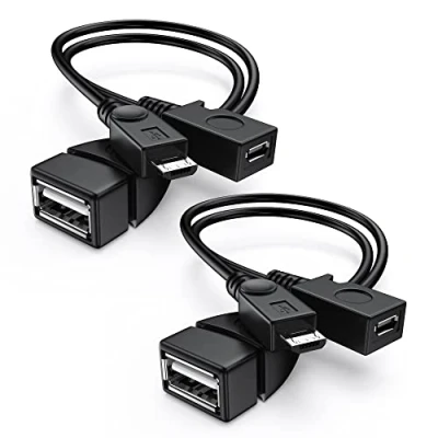 Abbildung von ANDTOBO [2 Stück 2 in 1 Micro USB OTG Adapter Kabel mit Strom für Fire TV Stick/Host Geräte usw. Schwarz