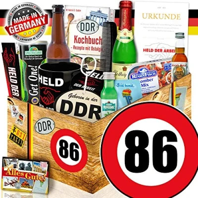 Abbildung von DDR Geburtstagsgeschenk/Männerbox DDR/Geburtstag 86 / Geschenkkorb Vati