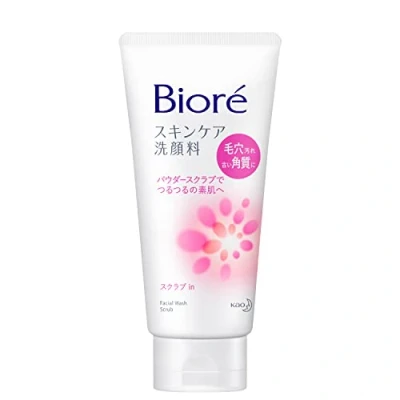 Abbildung von Biore Gesichts Washing Foam Scrub in 130 g (japanischer Import)