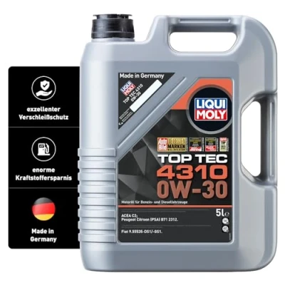 Abbildung von Liqui Moly Top Tec 4310 0W 30 5l Motoröl 3736 PEUGEOT: 308 II Schrägheck, 2008 Kombi, 5008 II, CITROËN: Berlingo Kastenwagen, C4 Grand Picasso 2