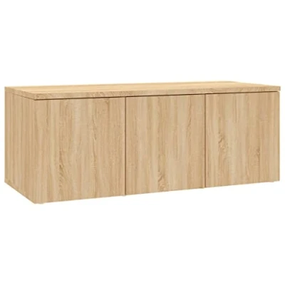 Abbildung von vidaXL TV Schrank Sonoma Eiche 80x34x36 cm Holzwerkstoff (1 St)