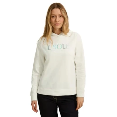 Abbildung von CECIL Damen B303217 Hoodie mit Stickerei, Vanilla White, L