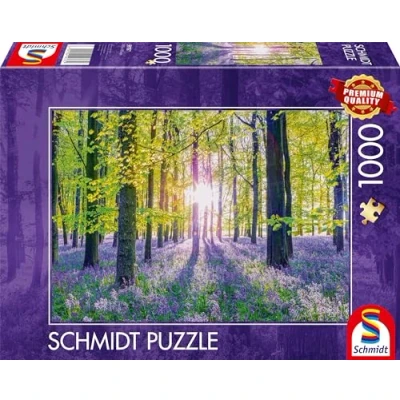 Abbildung von Schmidt Spiele Puzzle Zarte Glockenblumen im Wald 1000 Teile, Puzzleteile
