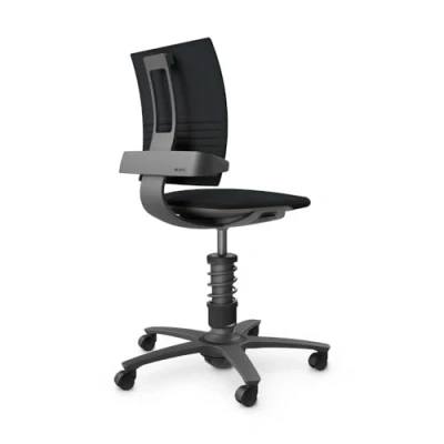 Abbildung von aeris 3Dee ergonomischer Bürostuhl Schreibtischstuhl mit einzigartiger Rückenlehne ohne Armlehne Drehstuhl, stufenlos höhenverstellbar 42 56 cm