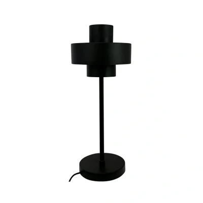 Abbildung von Dyberg Larsen Tischlampe Stoke, schwarz, Höhe 49,5 cm