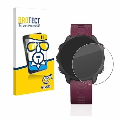 Abbildung von BROTECT Panzer Schutz Glas für Garmin Forerunner 245/245 Music / 45 9H Echtglas, Displayschutz