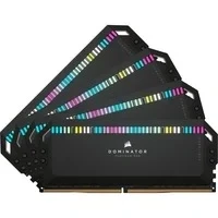 Abbildung von Corsair DOMINATOR PLATINUM RGB DDR5 RAM 64GB (4x16GB) 6400MHz CL32 Intel XMP iCUE Kompatibel Computer Speicher Schwarz (CMT64GX5M4B6400C32)