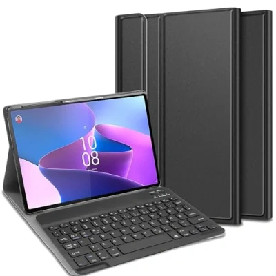 Abbildung von Cazy Tastatur Hülle Kompatibel mit Lenovo Tab P11 Pro Gen 2 Schutz Etui magnetisch Abnehmbarer Layout: Qwertz