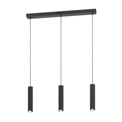 Abbildung von EGLO connect.z Smart Home LED Pendelleuchte Balamorta Z, Hängelampe 3 flammig aus Metall in schwarz und weiß, ZigBee, App Sprachsteuerung Alexa, warmweiß kaltweiß, RGB, dimmbar