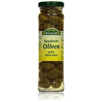Abbildung von Feinkost Dittmann Grüne Oliven ohne Stein (1 x 140 g)