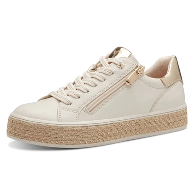 Abbildung von Marco Tozzi Sneaker low, Damen, Größe: 36, Cream comb Schuhe