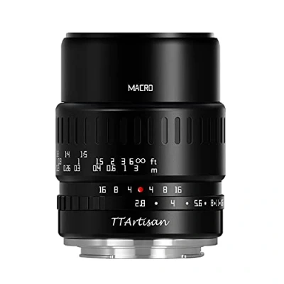 Abbildung von TT Artisan 40mm F2.8 Makro APS C Objektiv Anschluss Fuji X Black Manueller Fokus für spiegellose Kamera TTAL4028FX