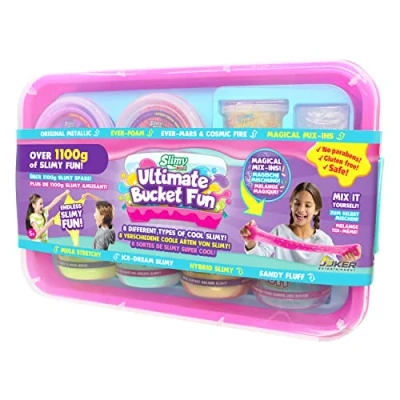 Abbildung von Slimy® Knete Ultimate Bucket Fun (1 tlg), Mega Box mit 8 verschiedenen Spielmassen und zauberhaften Mix Ins